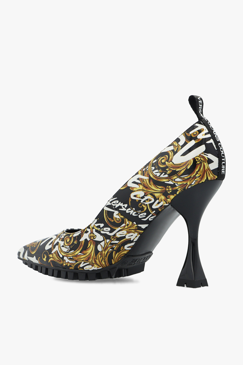 Patterned stiletto pumps Versace Jeans Couture